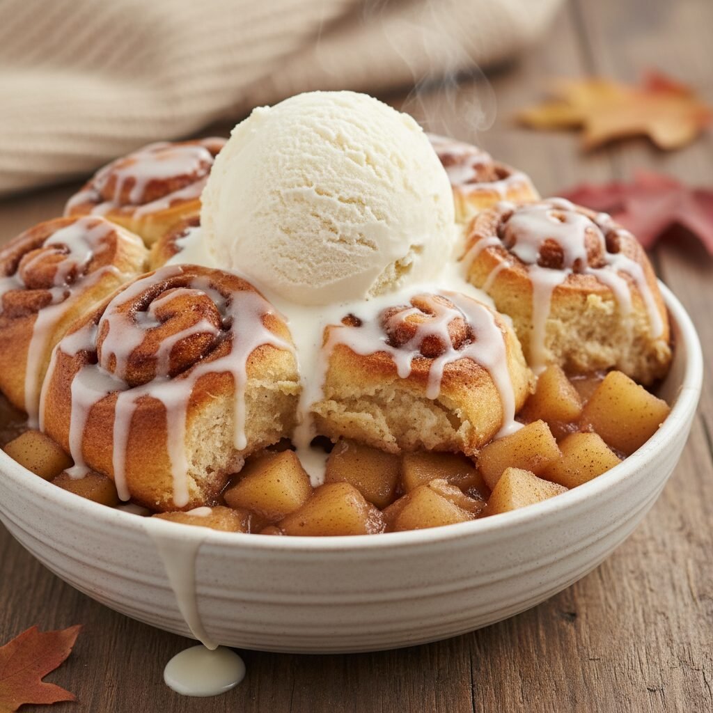 The Viral 2-Ingredient Cinnamon Roll Apple Cobbler Hack Every Mom Needs