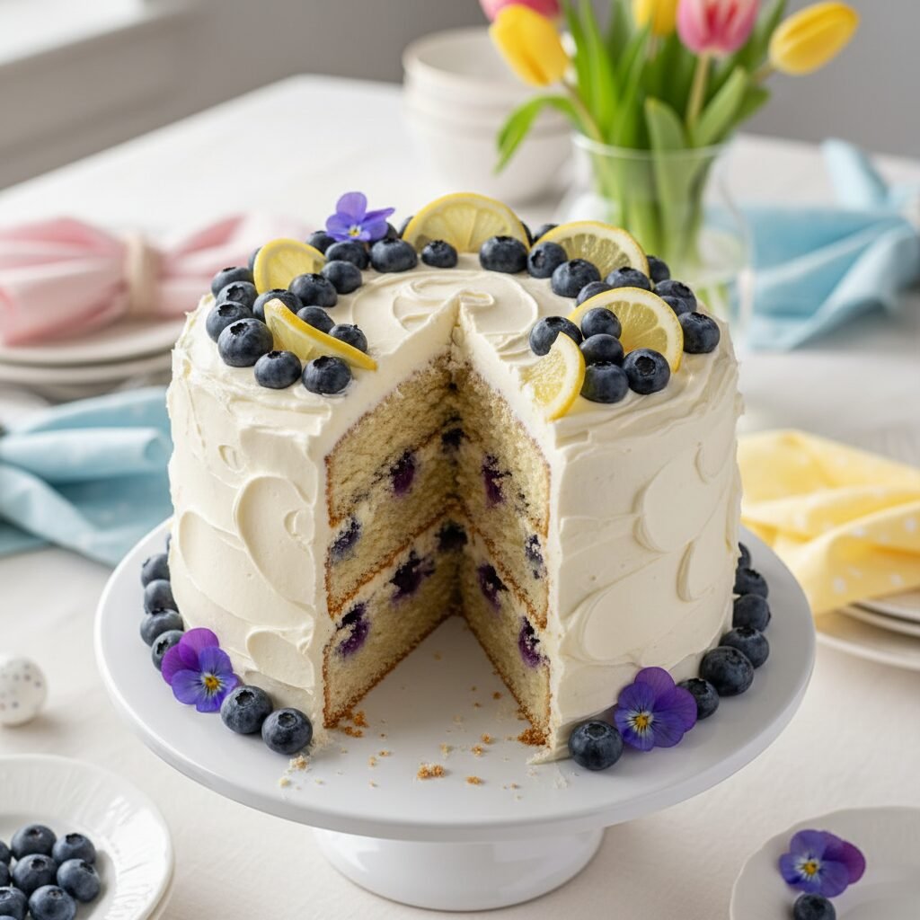 32 Delightful Easter Desserts: Featuring the Ultimate Springtime Lemon Blueberry Cake