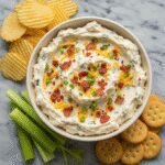 The Best Bacon Cheddar Ranch Dip (AKA Crack Dip)