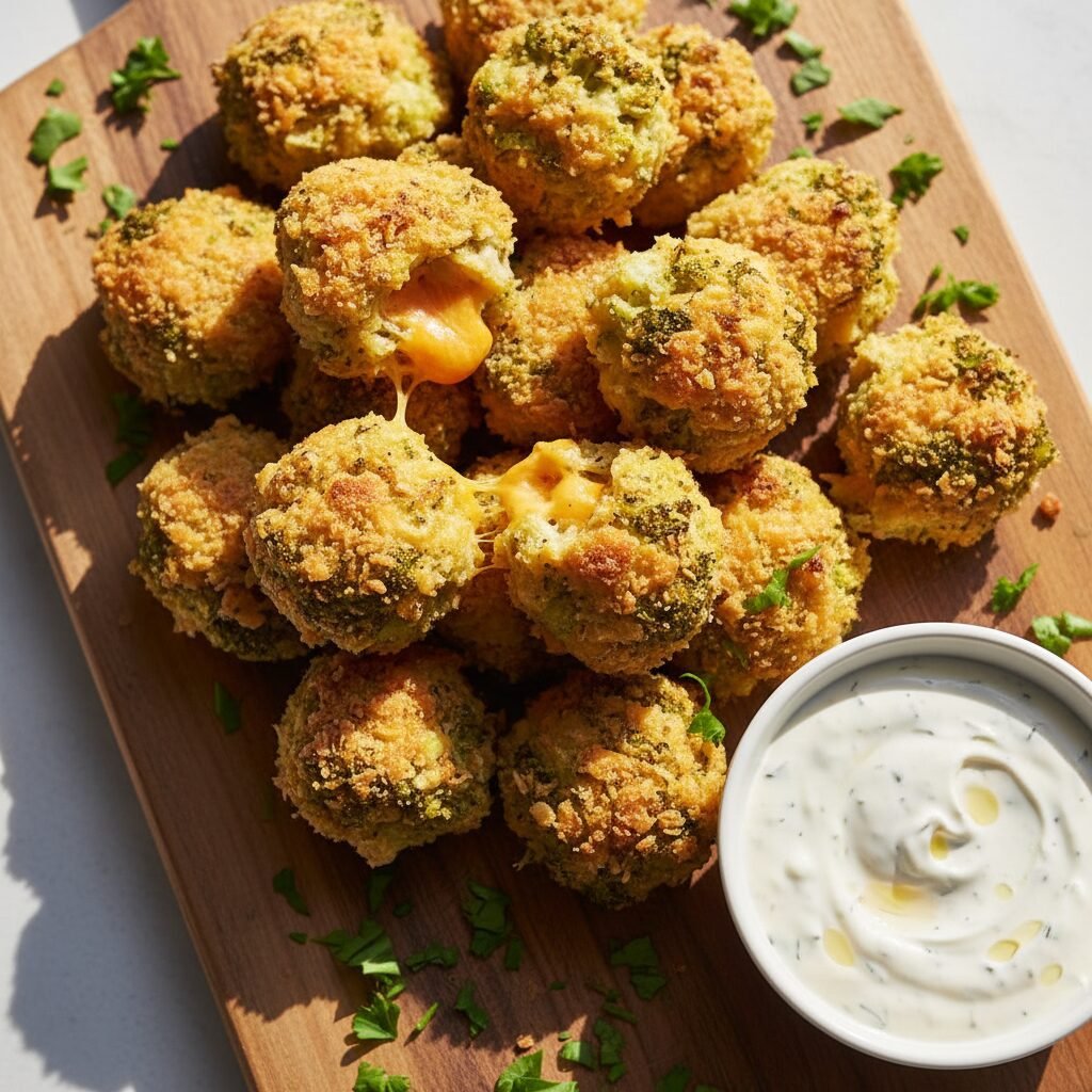 Crispy Baked Broccoli Cheese Bites – The Ultimate Healthy Toddler & Mom Snack