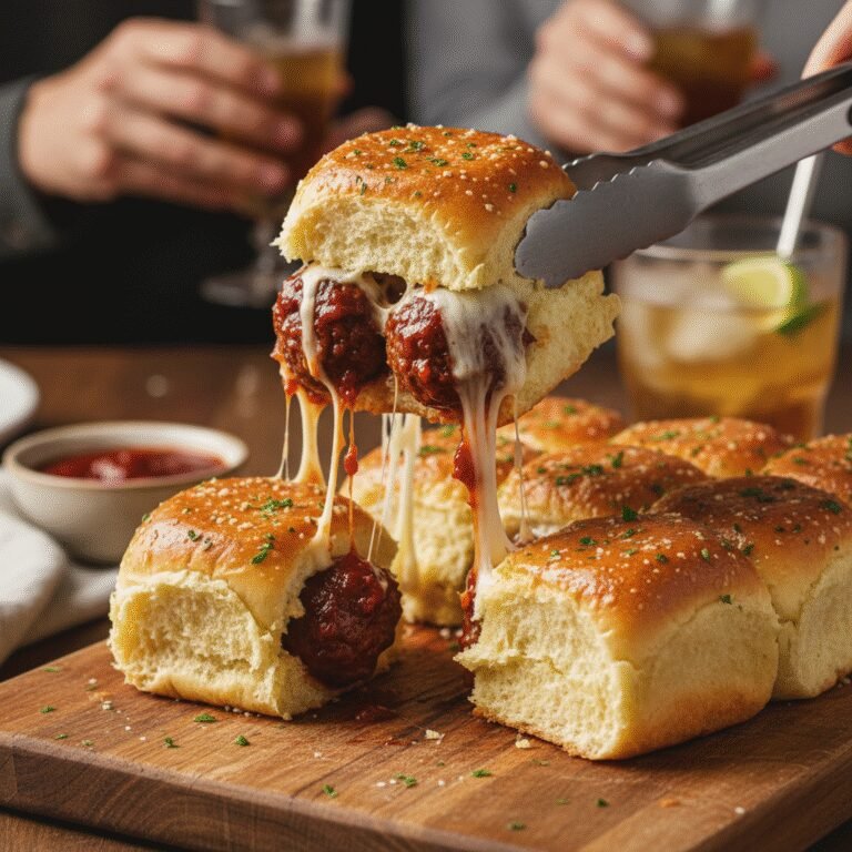 Cheesy BBQ Meatball Sliders: The Ultimate Game Day Crowd-Pleaser