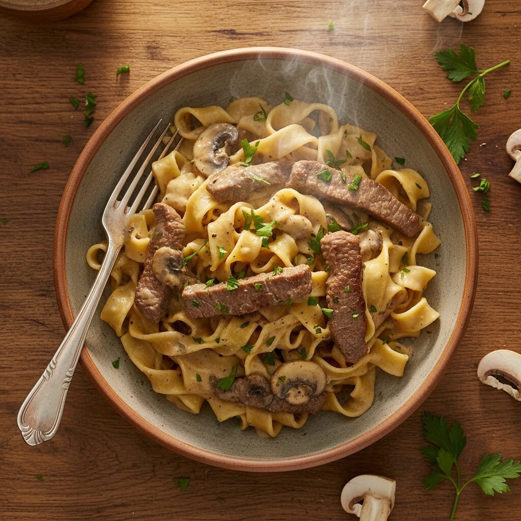 Creamy Beef Stroganoff with Egg Noodles: The Ultimate Comfort Food