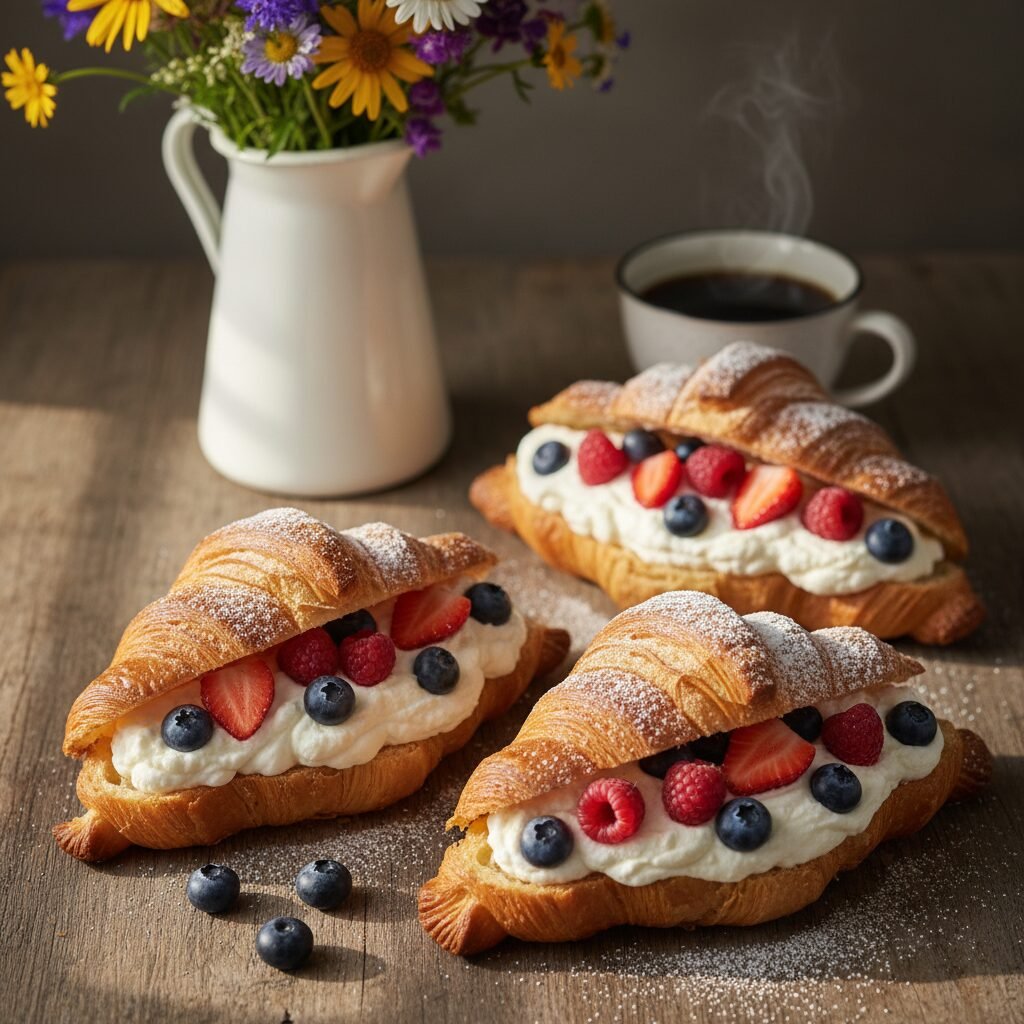Dreamy Berry Cream Croissants: The Ultimate 15-Minute Brunch Hack