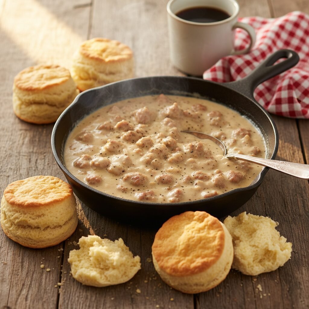 Southern Style Biscuits and Sausage Gravy: The Ultimate Comfort Breakfast
