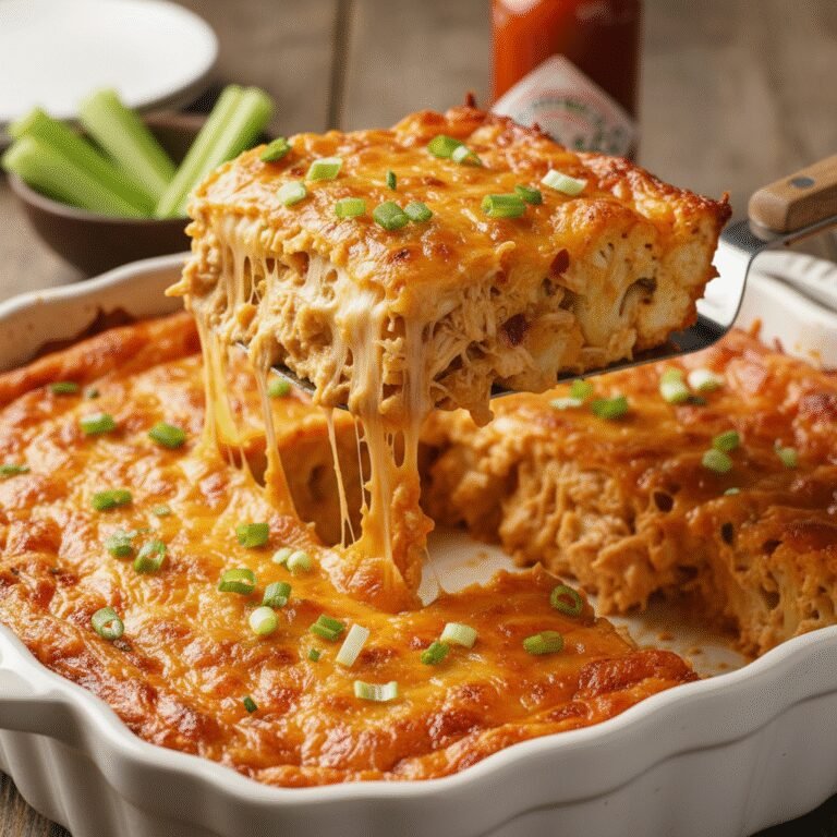 Ultimate Low-Carb Buffalo Chicken Cauliflower Casserole