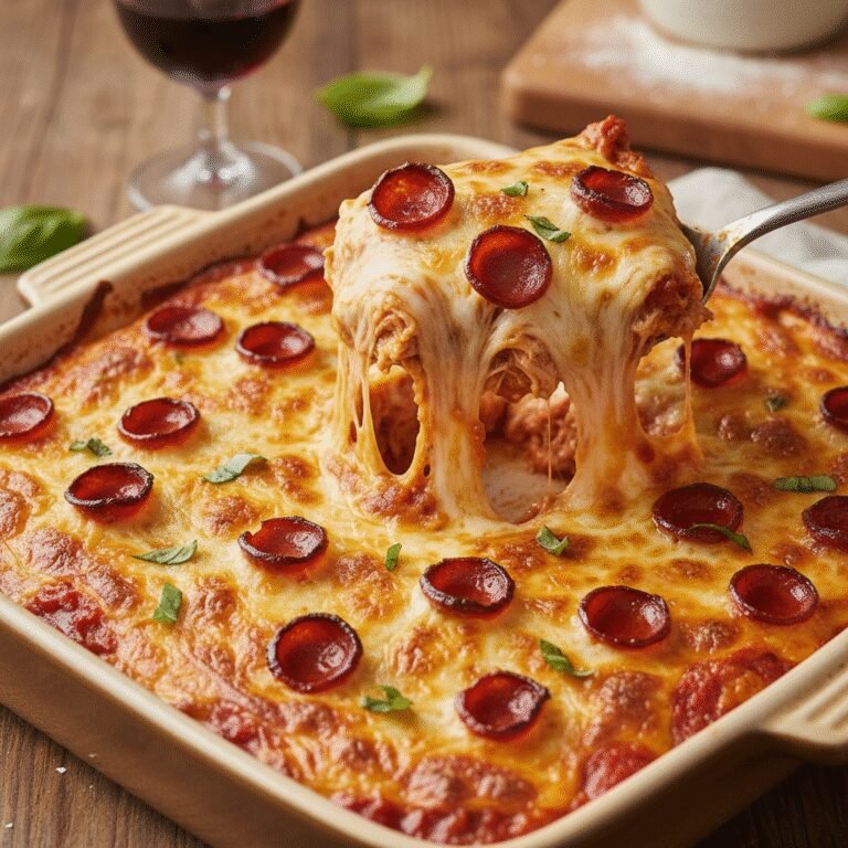 Cheesy Chicken Pizza Bake: The Ultimate Low-Carb Comfort Food