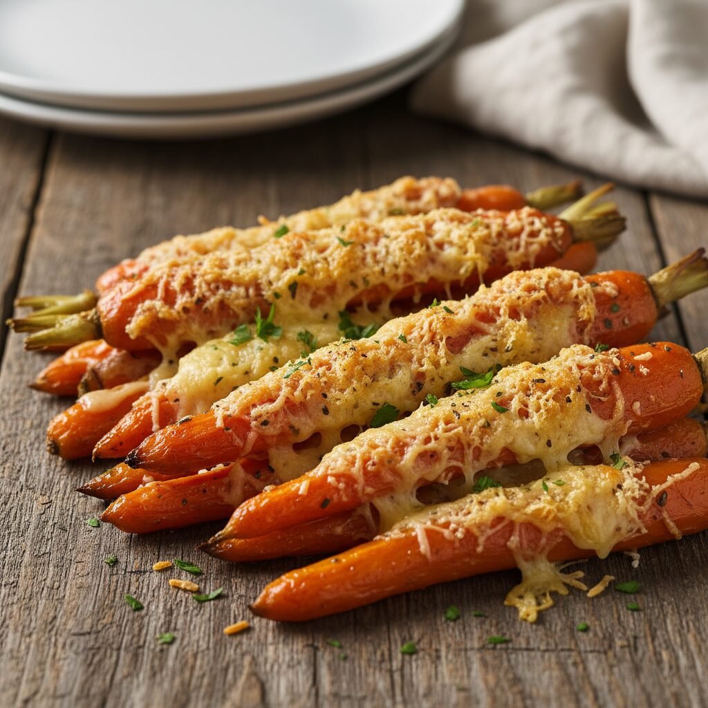 Crispy Garlic Parmesan Roasted Carrots - The Ultimate Side Dish