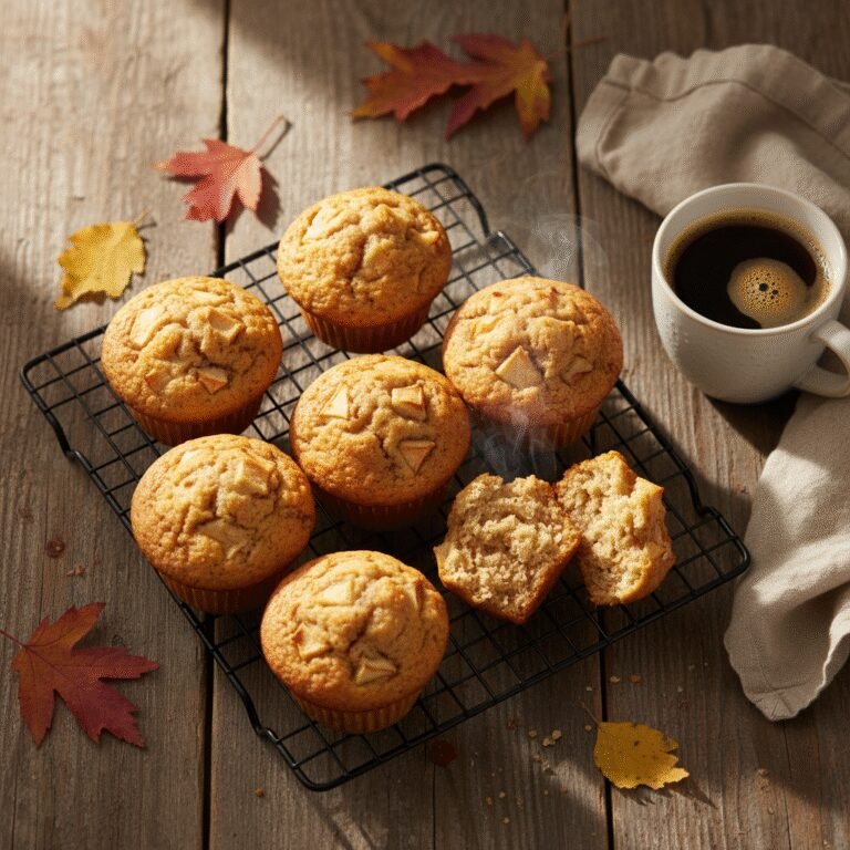 The Best 3 Ingredient Cake Mix Apple Spice Muffins