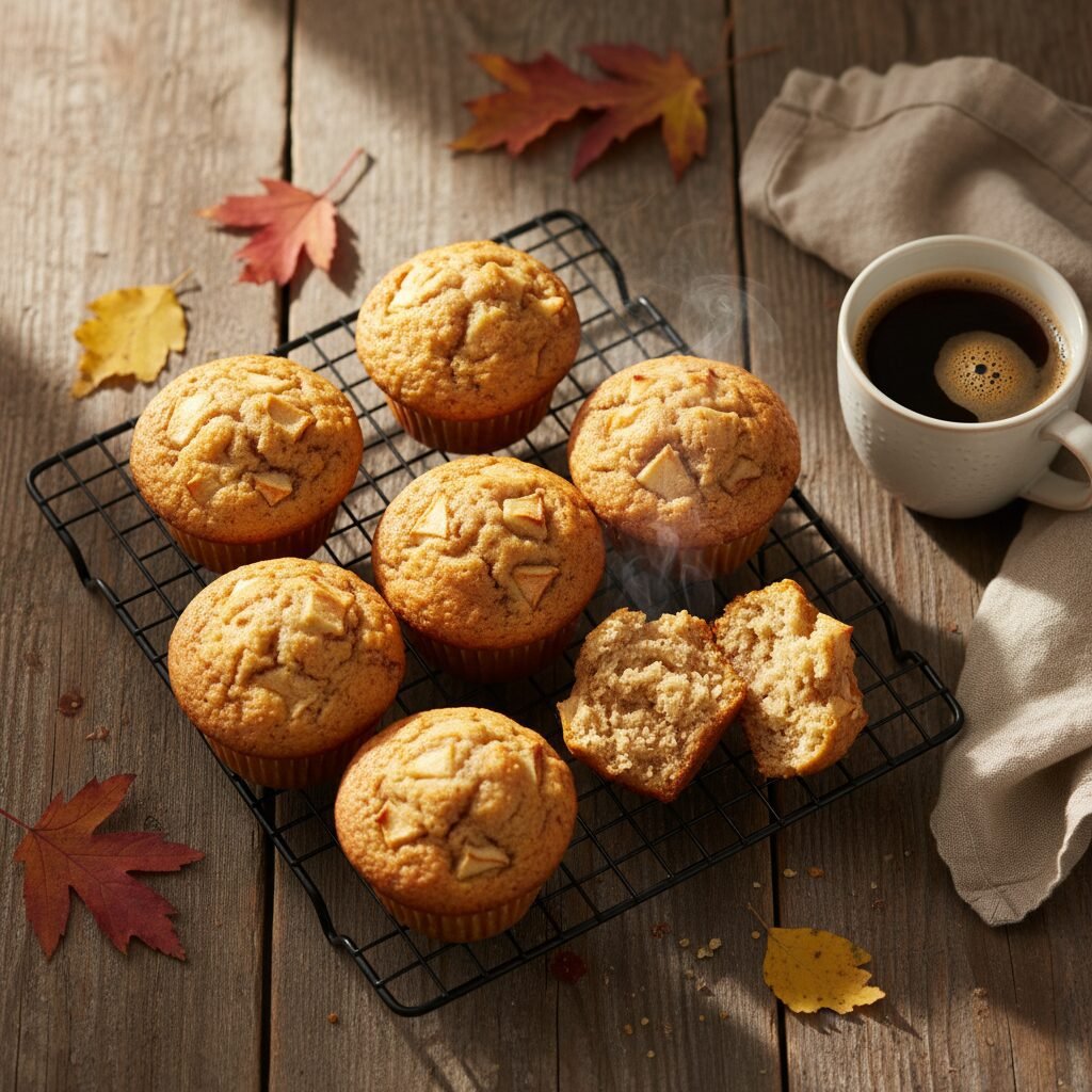The Best 3 Ingredient Cake Mix Apple Spice Muffins