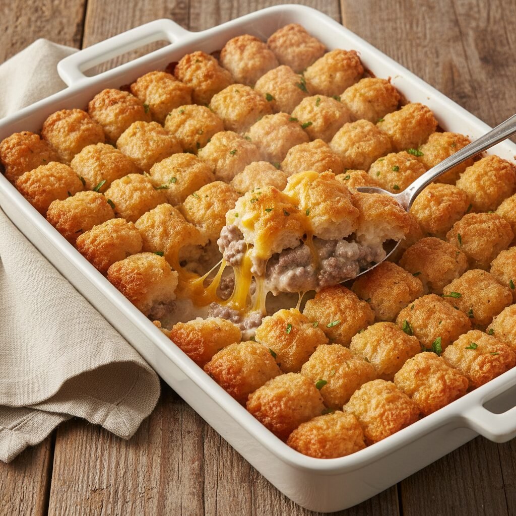 The Ultimate Easy Cheesy Tater Tot Casserole With Ground Beef