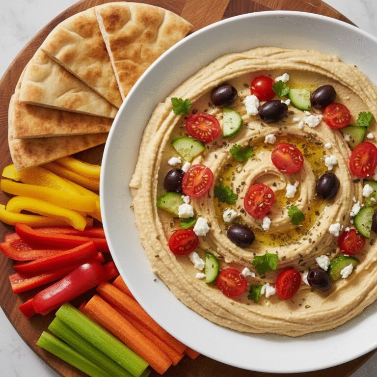 The Ultimate Easy Greek Hummus Dip: A 10-Minute Mediterranean Snack