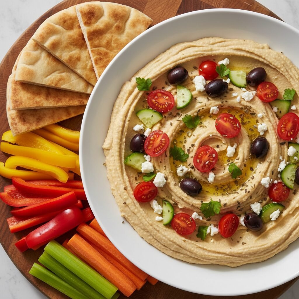 The Ultimate Easy Greek Hummus Dip: A 10-Minute Mediterranean Snack