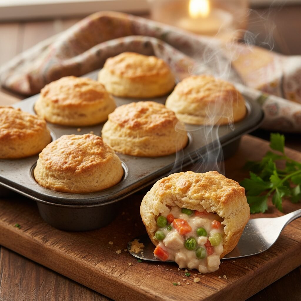 Easy Mini Chicken Pot Pies: The Ultimate 4-Ingredient Cheap Dinner Hack