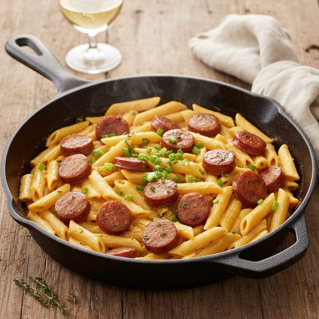 Easy One Pot Dinner Creamy Cajun Sausage Pasta