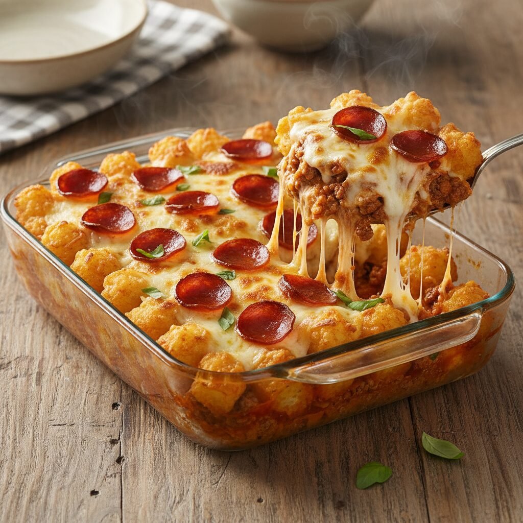 Easy Pepperoni Pizza Tater Tot Casserole: The Ultimate Weeknight Win