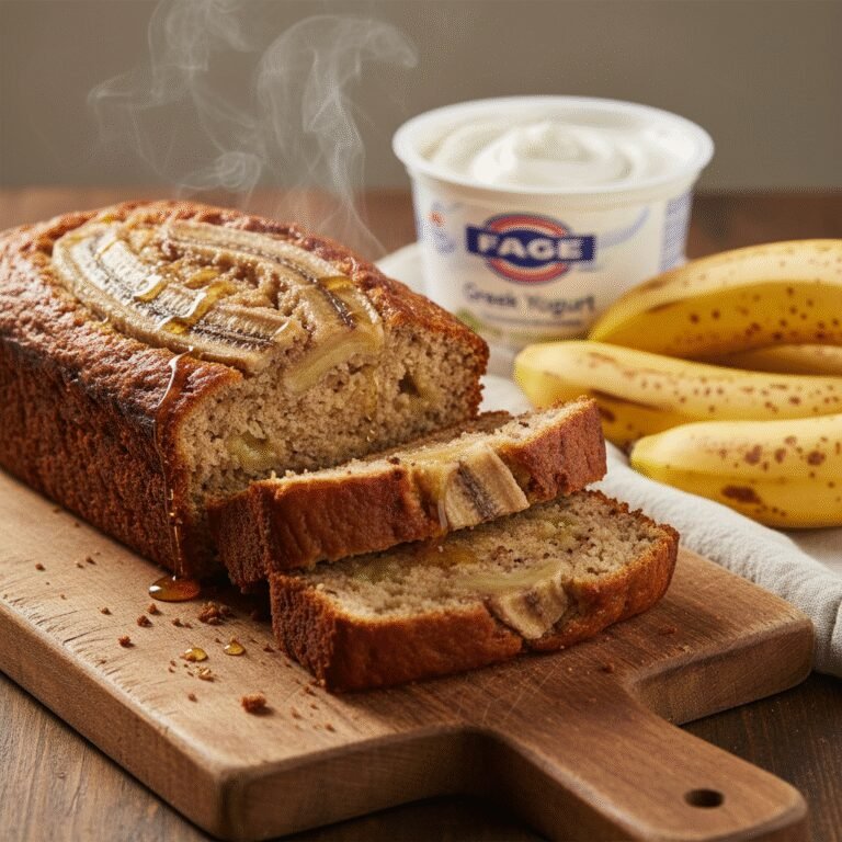 Super Moist Fage Greek Yogurt Banana Bread