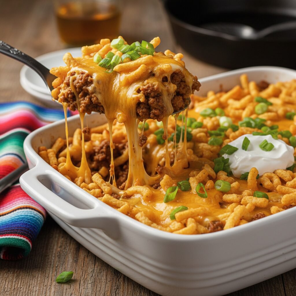 Frito Taco Pie: The Cheesy, Crunchy Ground Beef Dinner Your Kids Will Beg For