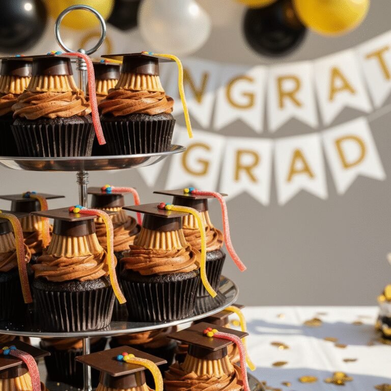 Adorable DIY Graduation Cap Cupcakes: The Perfect Party Treat
