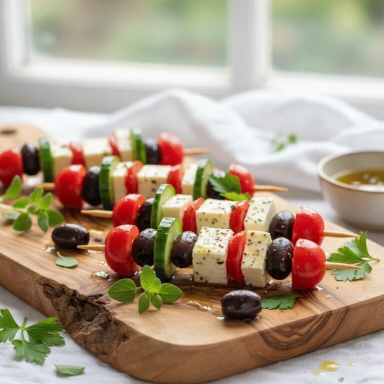 The Ultimate Greek Salad Skewers: A Fresh & Fun 15-Minute Appetizer