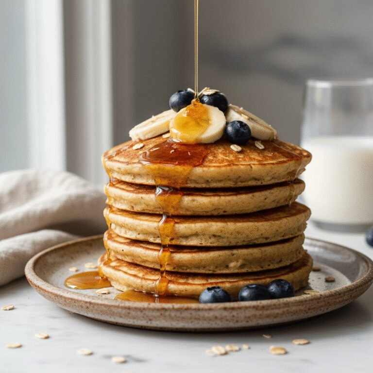 Fluffy & Flourless: The Ultimate Healthy Banana Oatmeal Pancakes