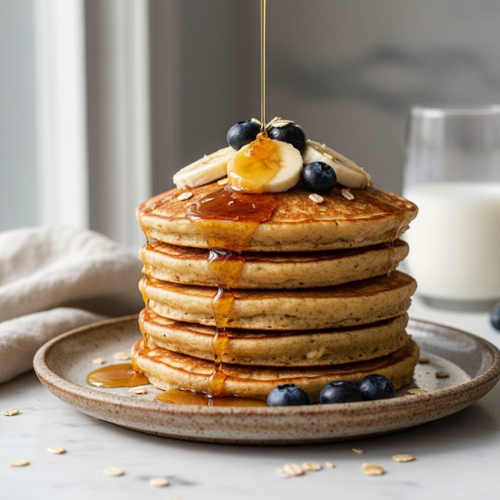 Fluffy & Flourless: The Ultimate Healthy Banana Oatmeal Pancakes