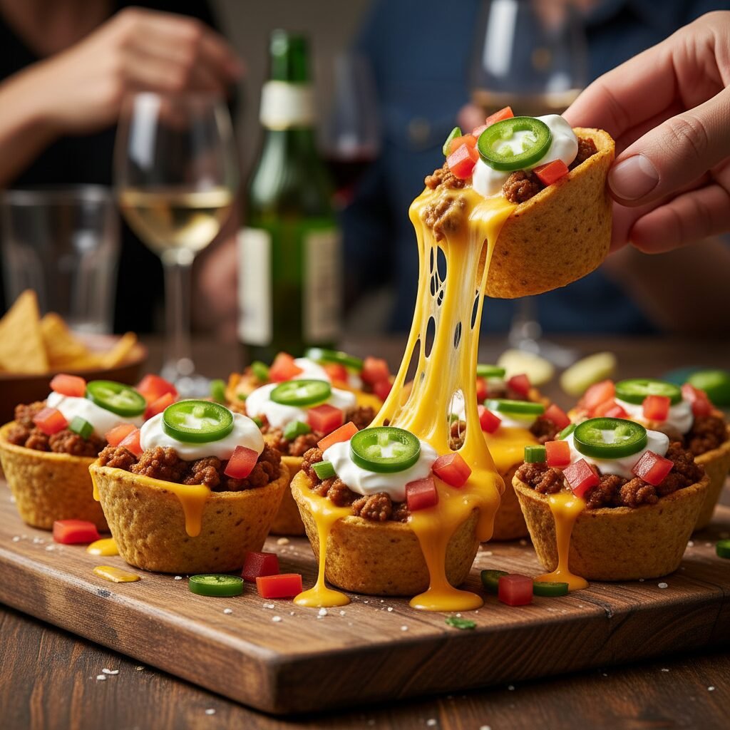 The Ultimate Cheesy Loaded Nacho Cups: The Perfect Party Appetizer