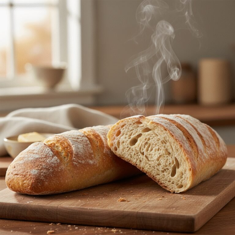 Easy Homemade Long Bread (Rustic French-Style Loaf)