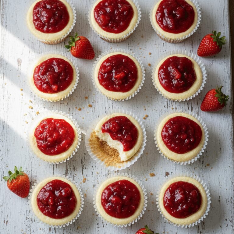 Irresistible Mini Strawberry Cheesecakes with Graham Cracker Crust