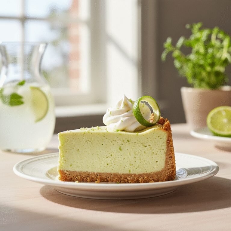 Creamy Dreamy No Bake Key Lime Cheesecake