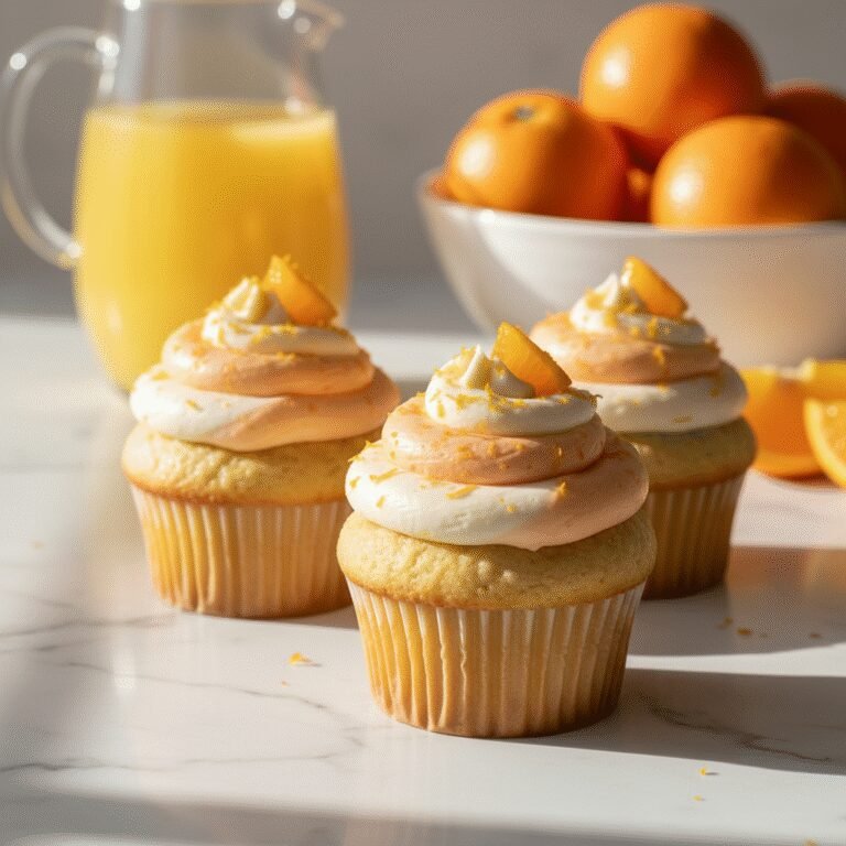 Sunshine on a Plate: Fluffy Orange Creamsicle Cupcakes
