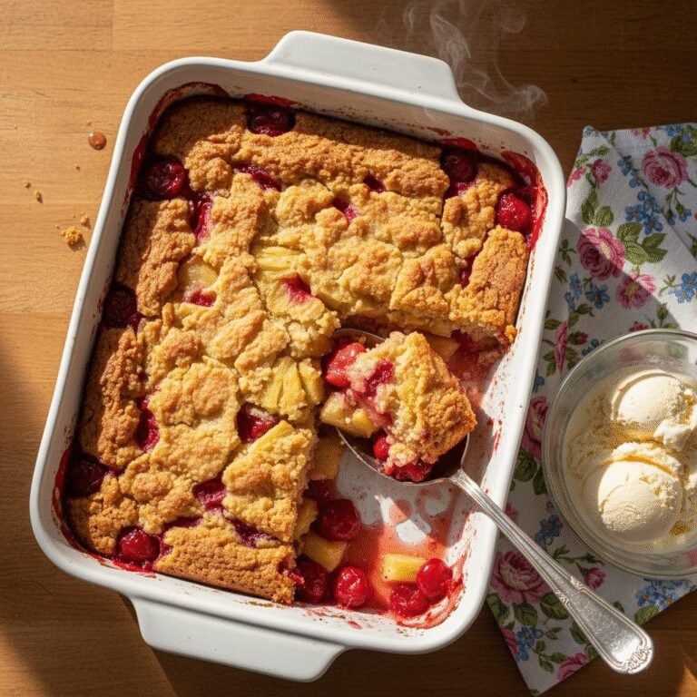 The Ultimate Pineapple Cherry Dump Cake: A 4-Ingredient Miracle