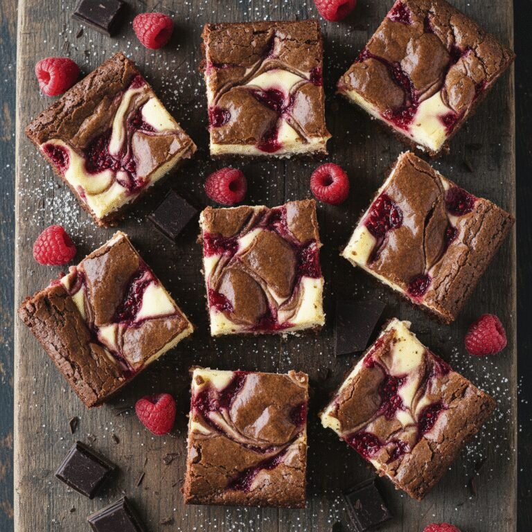Decadent Raspberry Cheesecake Brownies: The Ultimate Fudgy Swirl