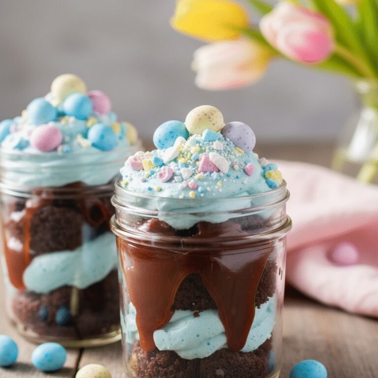 Dreamy Robins Egg Fudge Jars: The Ultimate Easter Dessert