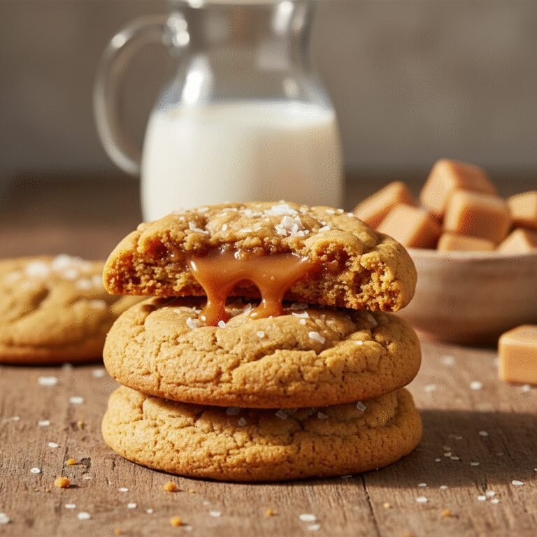 The Ultimate Chewy Salted Caramel Cookies Recipe