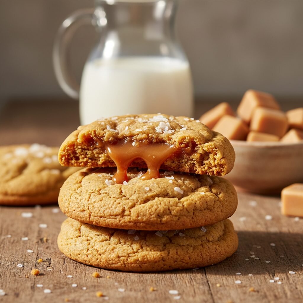 The Ultimate Chewy Salted Caramel Cookies Recipe