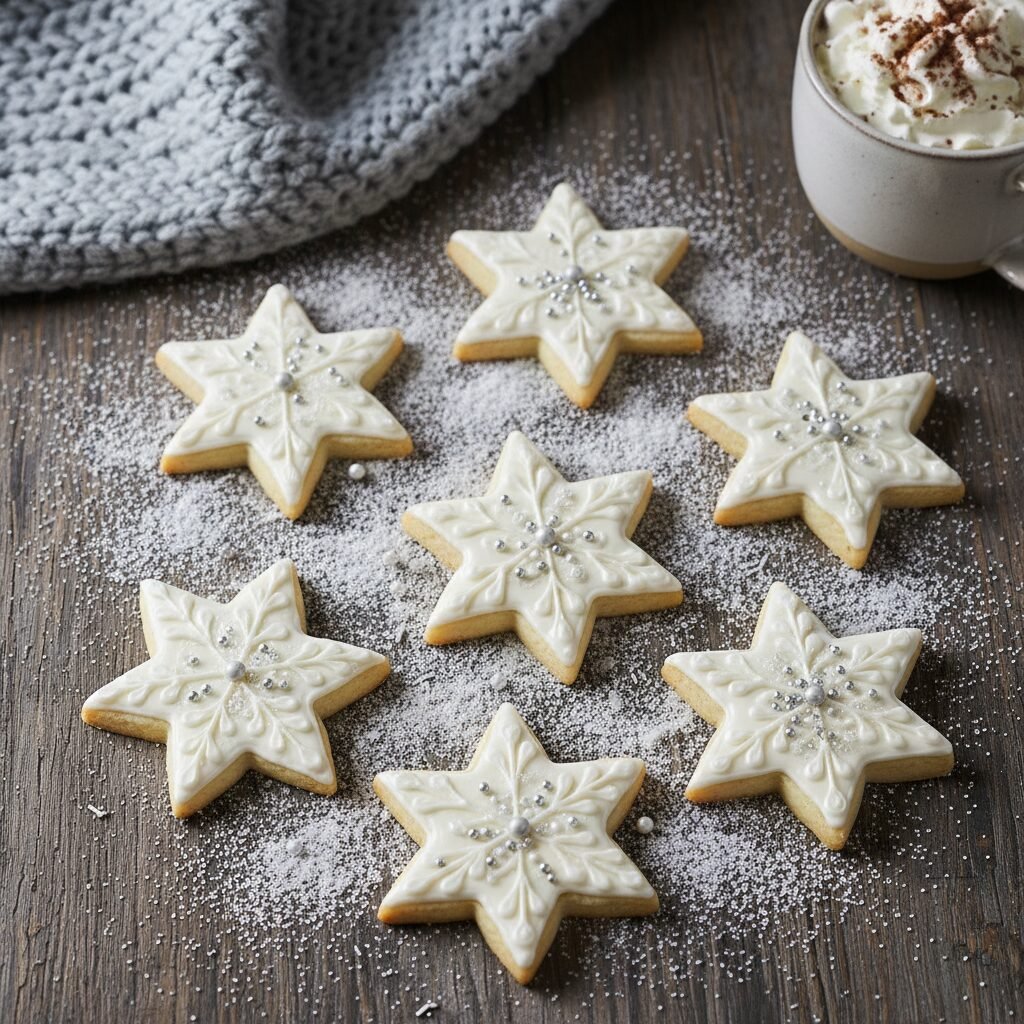 The Best No-Spread Snowflake Sugar Cookies with Royal Icing