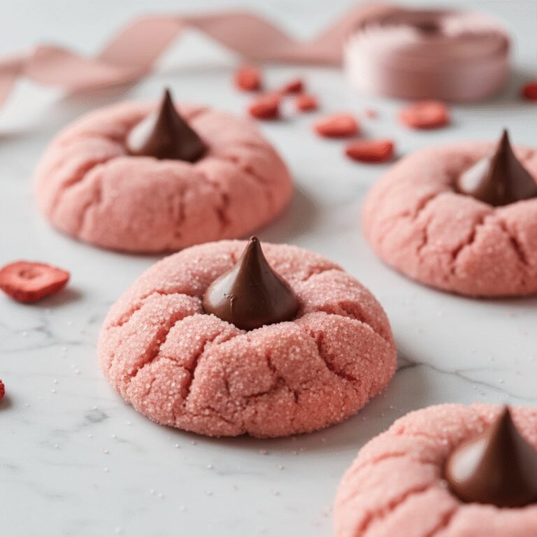 Sweetheart Strawberry Kiss Cookies