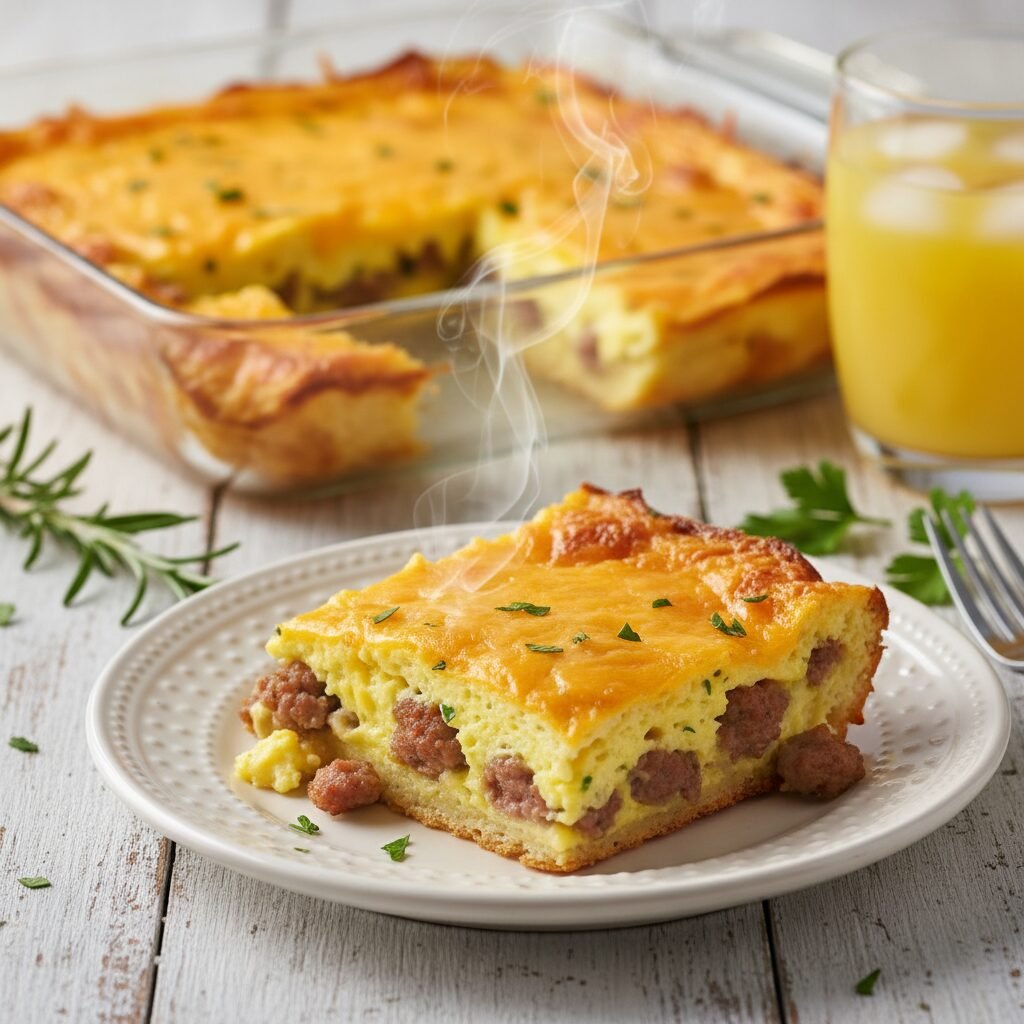 The Best 4 Ingredient Sausage Breakfast Casserole