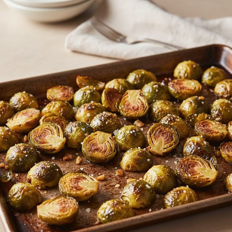 The Best Garlic Roasted Brussels Sprouts: Crispy, Caramelized Perfection