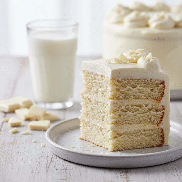 Heavenly Gluten-Free White Chocolate Cake with White Chocolate Buttercream